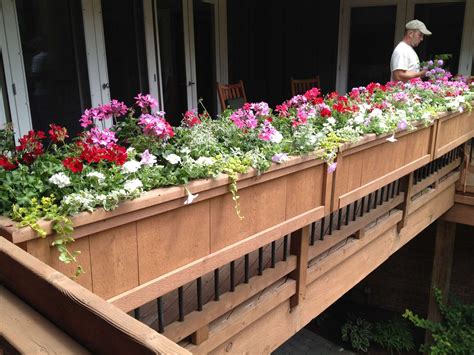 railing planter boxes for decks